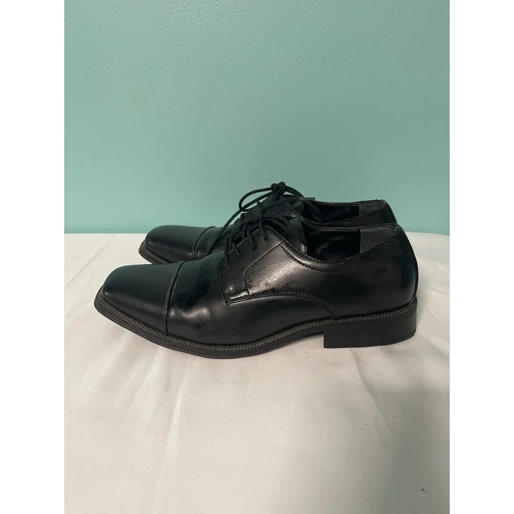 ALFANI MENS BLACK LACE UP DRESS SHOES SIZE 8‎ PRE-OWNEDEXCELLENT CONDITION